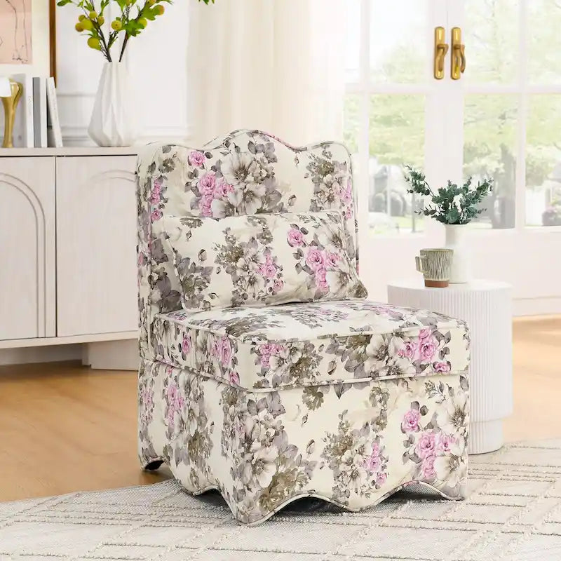 Chaise de salle à manger individuelle en velours avec coussin d'assise moelleux