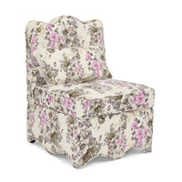Chaise de salle à manger individuelle en velours avec coussin d'assise moelleux