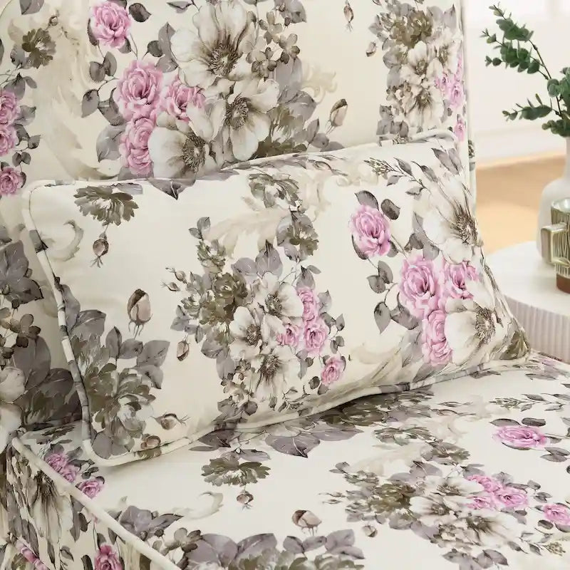 Chaise de salle à manger individuelle en velours avec coussin d'assise moelleux