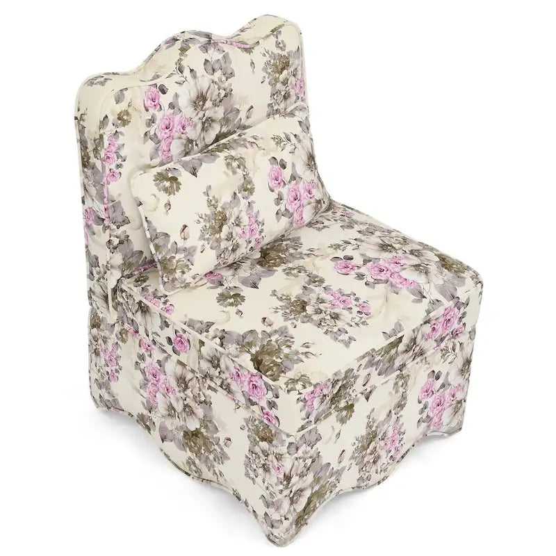 Chaise de salle à manger individuelle en velours avec coussin d'assise moelleux