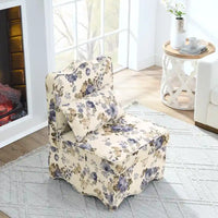 Chaise de salle à manger individuelle en velours avec coussin d'assise moelleux