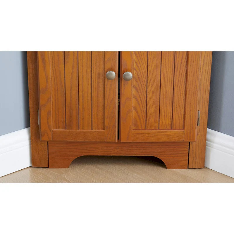 Meuble de rangement de cuisine d'angle à 4 niveaux de 72 po avec 8 portes, armoire haute, armoire d'angle, étagères réglables, armoire de bibliothèque