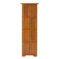 Meuble de rangement de cuisine d'angle à 4 niveaux de 72 po avec 8 portes, armoire haute, armoire d'angle, étagères réglables, armoire de bibliothèque