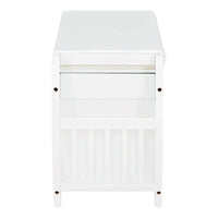 Banc coffre de rangement multifonction avec coussin et panneau latéral galbé pour entrée et salon