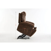 Fauteuil Élévateur Inclinable Électrique avec Massage, Chaleur pour Personnes Âgées, Fauteuils Inclinables Larges Surdimensionnés, Robuste, Mécanisme d'Inclinaison de Sécurité