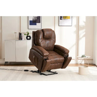 Fauteuil Élévateur Inclinable Électrique avec Massage, Chaleur pour Personnes Âgées, Fauteuils Inclinables Larges Surdimensionnés, Robuste, Mécanisme d'Inclinaison de Sécurité