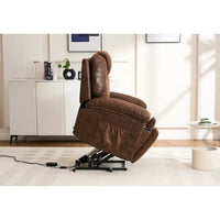Fauteuil Élévateur Inclinable Électrique avec Massage, Chaleur pour Personnes Âgées, Fauteuils Inclinables Larges Surdimensionnés, Robuste, Mécanisme d'Inclinaison de Sécurité