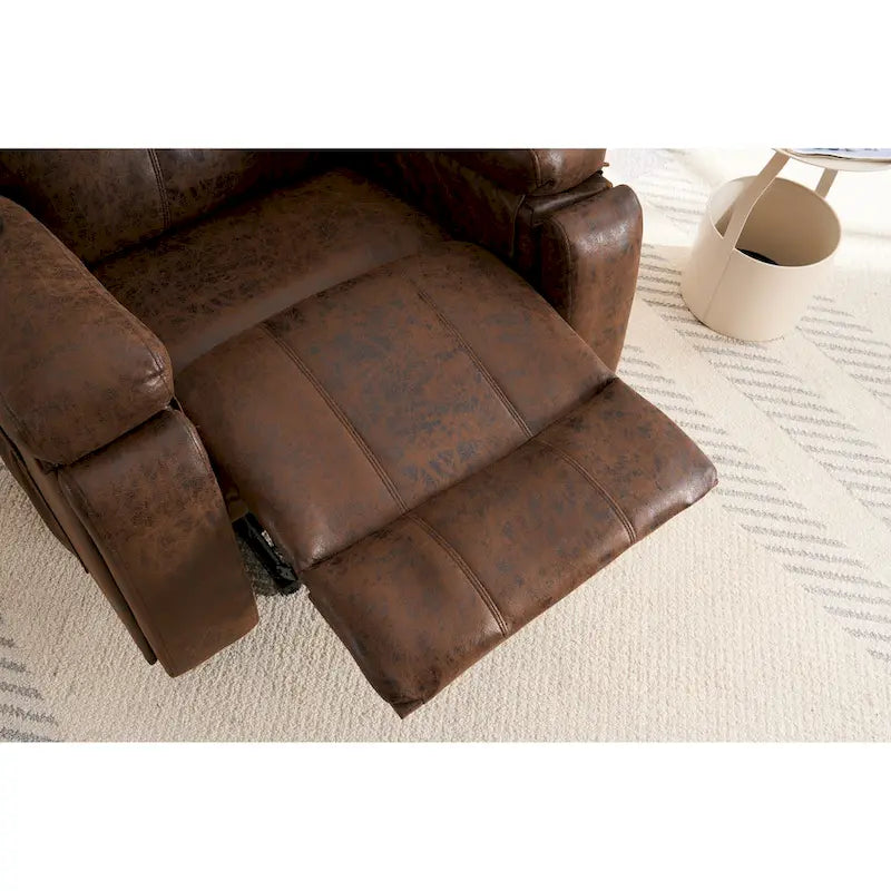 Fauteuil Élévateur Inclinable Électrique avec Massage, Chaleur pour Personnes Âgées, Fauteuils Inclinables Larges Surdimensionnés, Robuste, Mécanisme d'Inclinaison de Sécurité