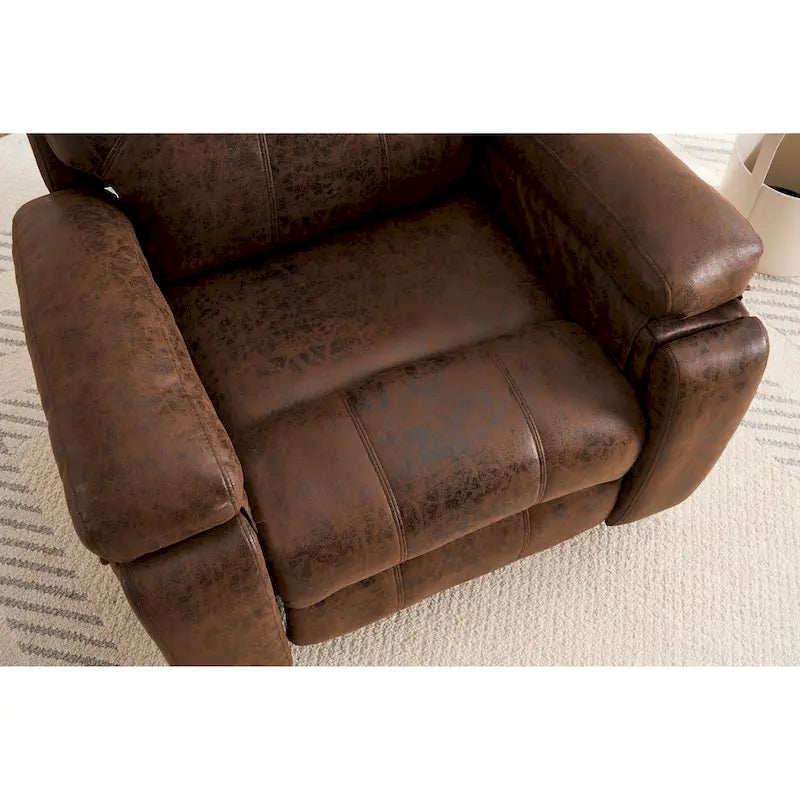 Fauteuil Élévateur Inclinable Électrique avec Massage, Chaleur pour Personnes Âgées, Fauteuils Inclinables Larges Surdimensionnés, Robuste, Mécanisme d'Inclinaison de Sécurité
