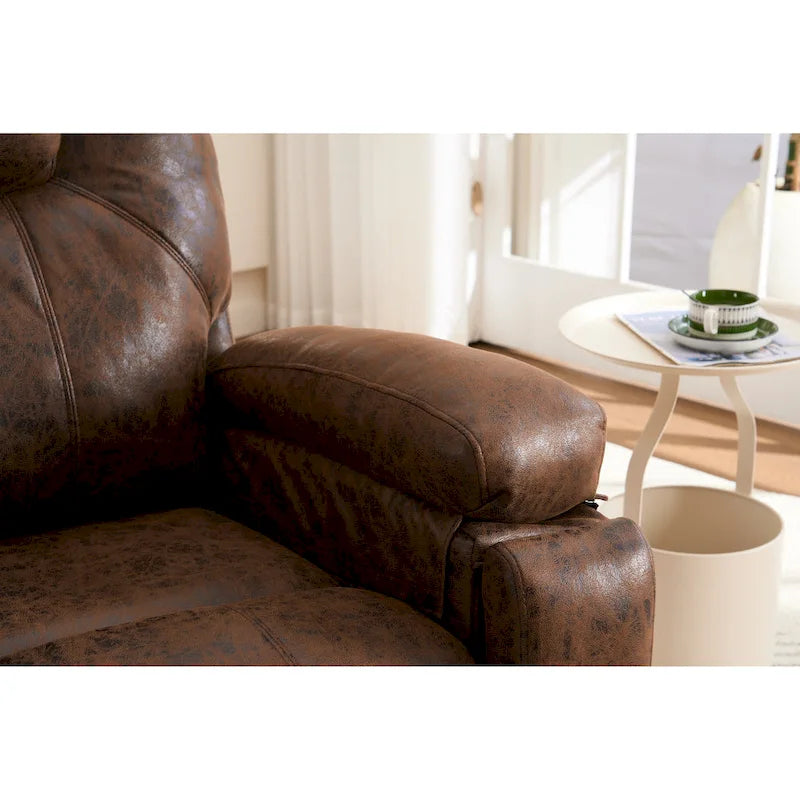 Fauteuil Élévateur Inclinable Électrique avec Massage, Chaleur pour Personnes Âgées, Fauteuils Inclinables Larges Surdimensionnés, Robuste, Mécanisme d'Inclinaison de Sécurité
