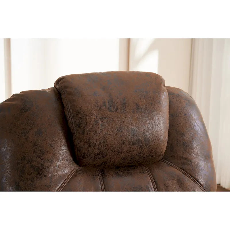 Fauteuil Élévateur Inclinable Électrique avec Massage, Chaleur pour Personnes Âgées, Fauteuils Inclinables Larges Surdimensionnés, Robuste, Mécanisme d'Inclinaison de Sécurité