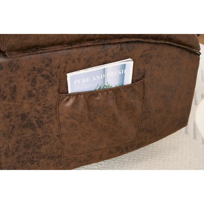 Fauteuil Élévateur Inclinable Électrique avec Massage, Chaleur pour Personnes Âgées, Fauteuils Inclinables Larges Surdimensionnés, Robuste, Mécanisme d'Inclinaison de Sécurité