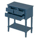 Console avec 3 tiroirs de rangement et étagère inférieure