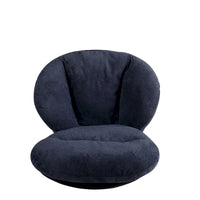 Fauteuil d'appoint pivotant, fauteuil de salon avec structure en métal, fauteuil de relaxation confortable à siège unique, fauteuil de lecture pivotant à 360 degrés.
