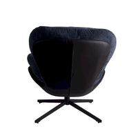 Fauteuil d'appoint pivotant, fauteuil de salon avec structure en métal, fauteuil de relaxation confortable à siège unique, fauteuil de lecture pivotant à 360 degrés.