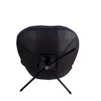 Fauteuil d'appoint pivotant, fauteuil de salon avec structure en métal, fauteuil de relaxation confortable à siège unique, fauteuil de lecture pivotant à 360 degrés.