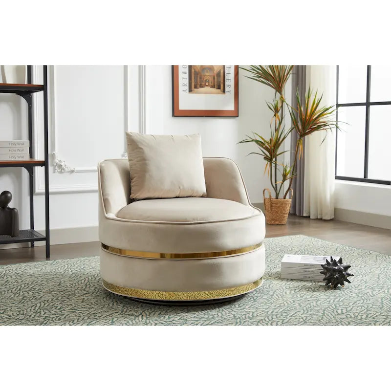 Fauteuil pivotant, fauteuil pivotant à 360°, fauteuil club pour salon et chambre à coucher