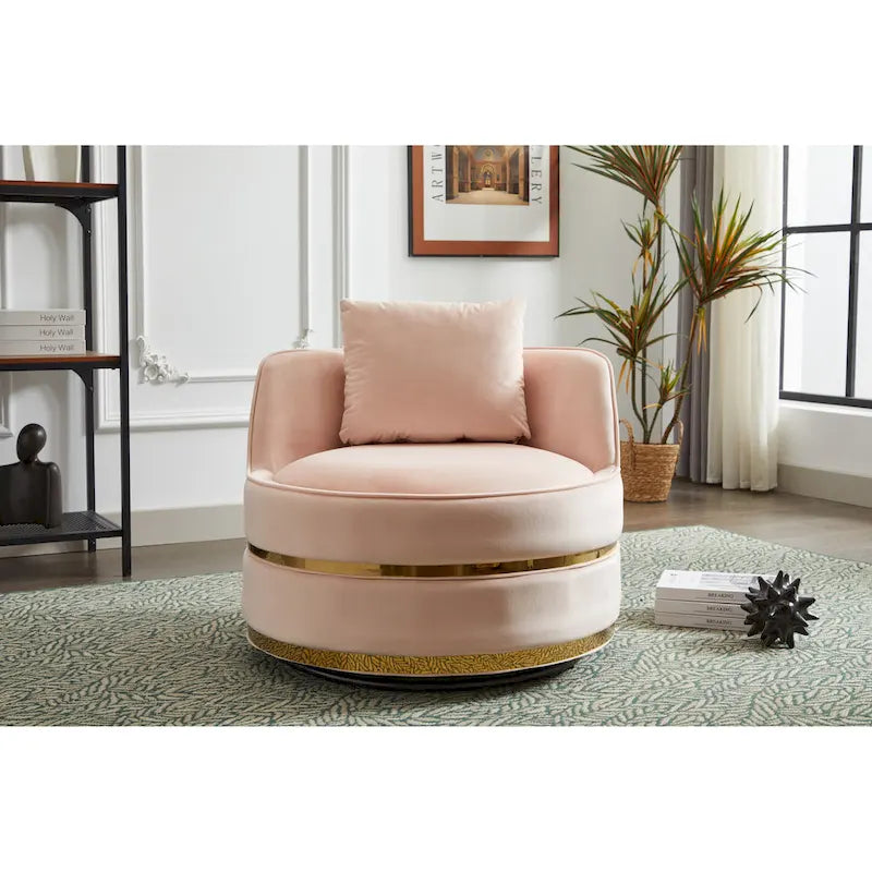 Fauteuil pivotant, fauteuil pivotant à 360°, fauteuil club pour salon et chambre à coucher