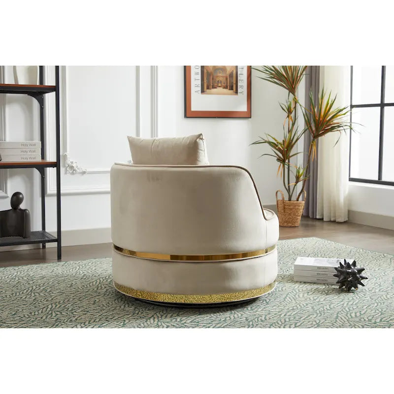 Fauteuil pivotant, fauteuil pivotant à 360°, fauteuil club pour salon et chambre à coucher