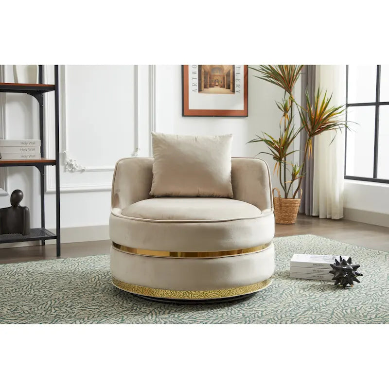 Fauteuil pivotant, fauteuil pivotant à 360°, fauteuil club pour salon et chambre à coucher