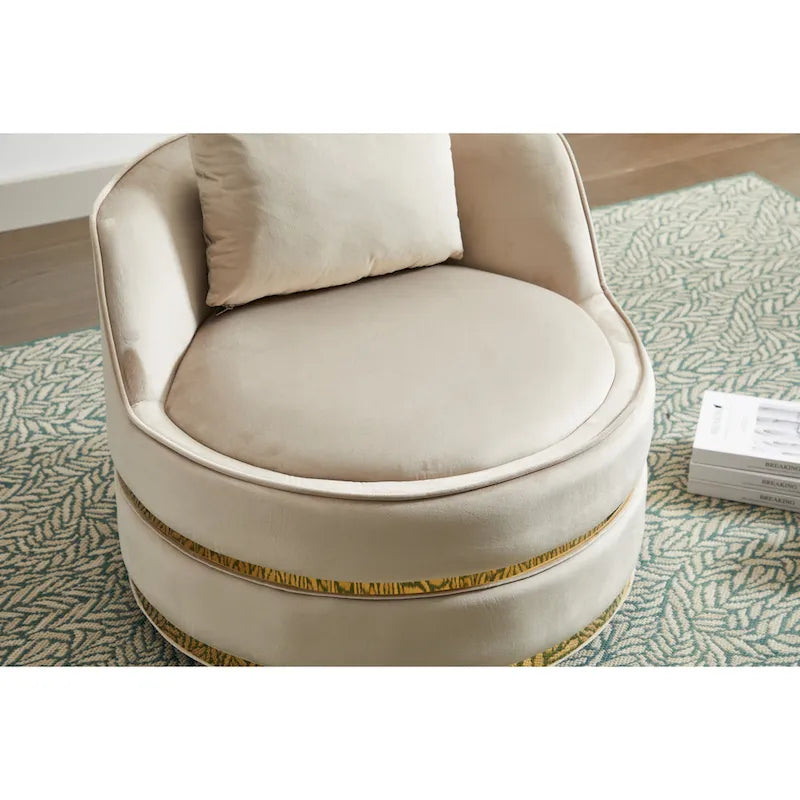Fauteuil pivotant, fauteuil pivotant à 360°, fauteuil club pour salon et chambre à coucher