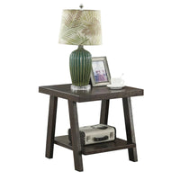 Table d'appoint contemporaine en bois avec cadre en bois dur de haute qualité, finition blanche