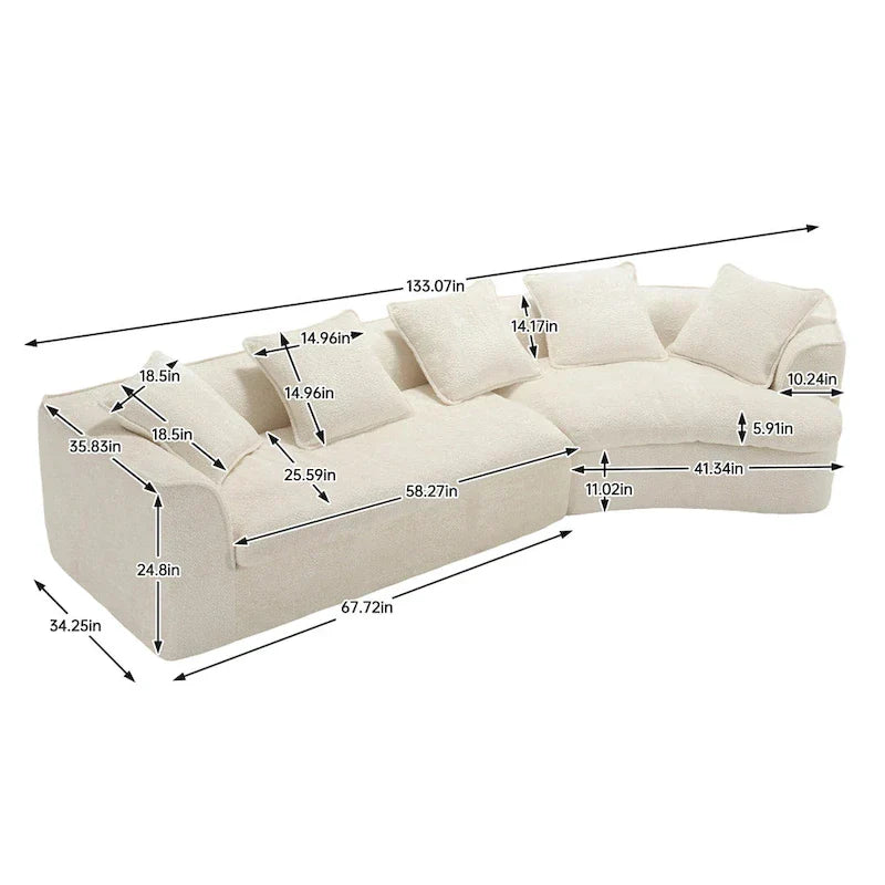 Grand canapé confortable