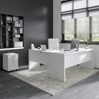 Bureau informatique en L Echo 72 pouces avec tiroirs par Bush Business Furniture