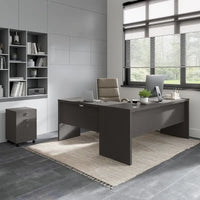 Bureau informatique en L Echo 72 pouces avec tiroirs par Bush Business Furniture