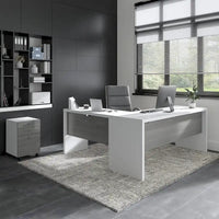 Bureau informatique en L Echo 72 pouces avec tiroirs par Bush Business Furniture