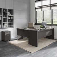 Bureau informatique en L Echo 72 pouces avec tiroirs par Bush Business Furniture