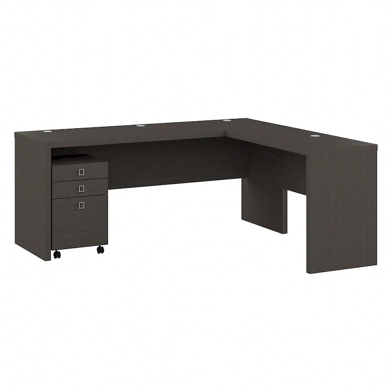 Bureau informatique en L Echo 72 pouces avec tiroirs par Bush Business Furniture