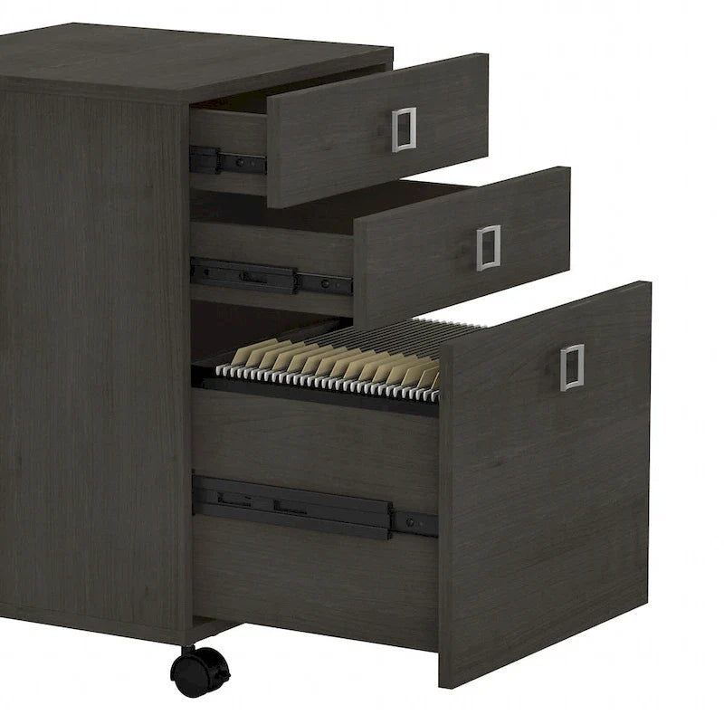 Bureau informatique en L Echo 72 pouces avec tiroirs par Bush Business Furniture