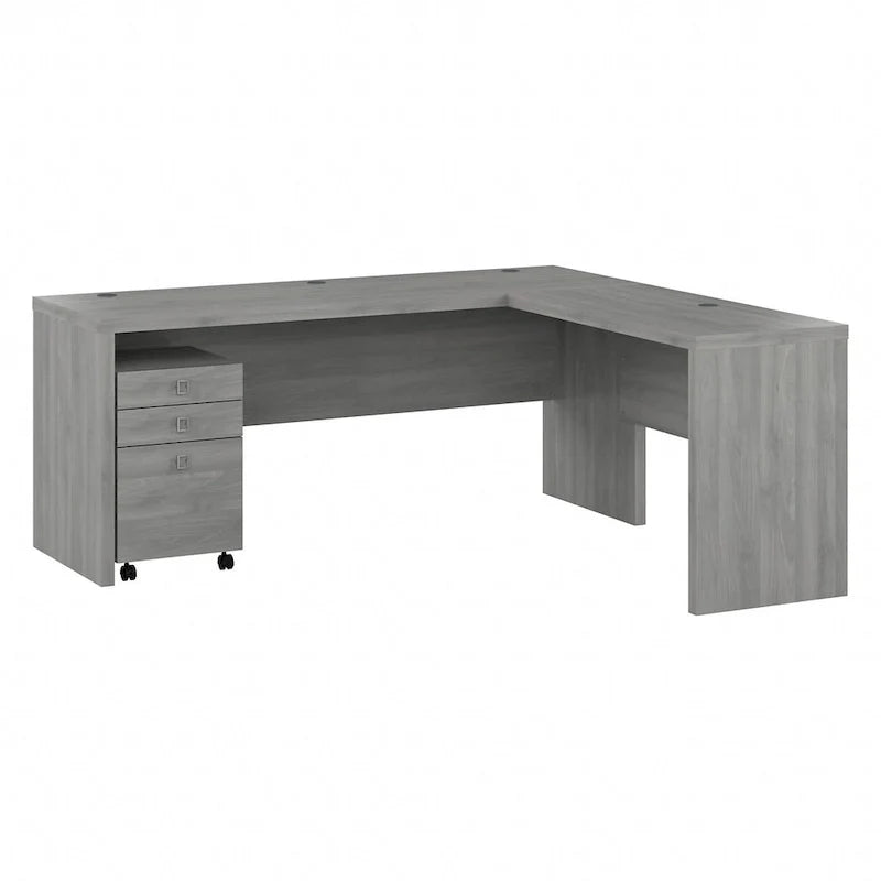 Bureau informatique en L Echo 72 pouces avec tiroirs par Bush Business Furniture