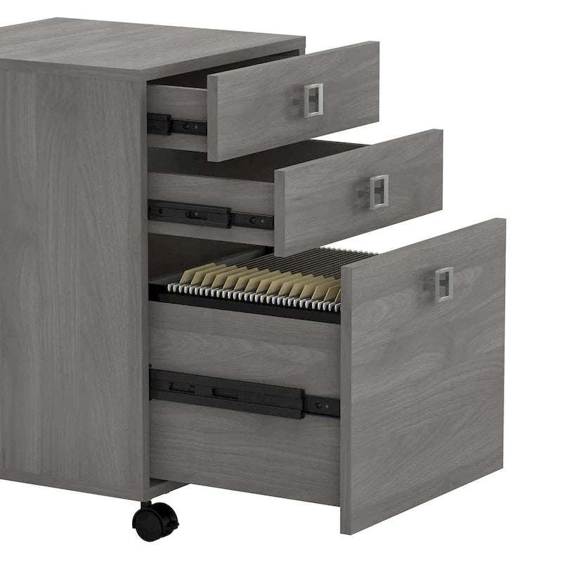 Bureau informatique en L Echo 72 pouces avec tiroirs par Bush Business Furniture