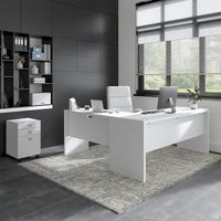 Bureau informatique en L Echo 72 pouces avec tiroirs par Bush Business Furniture