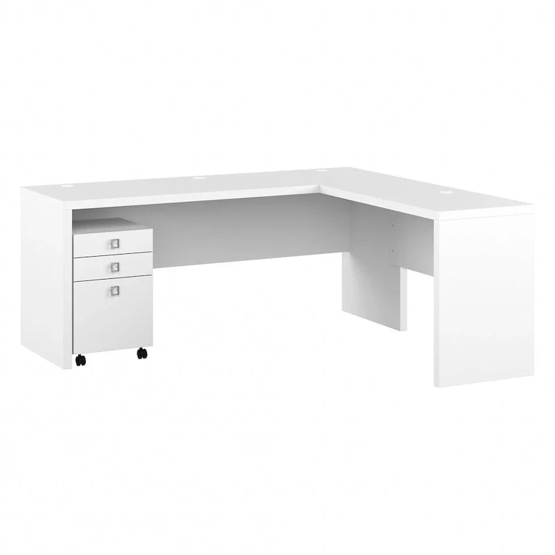 Bureau informatique en L Echo 72 pouces avec tiroirs par Bush Business Furniture