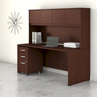 Bureau 72W Studio C avec huche et tiroirs de Bush Business Furniture