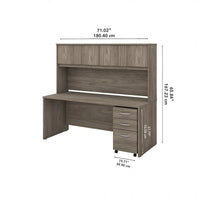 Bureau 72W Studio C avec huche et tiroirs de Bush Business Furniture