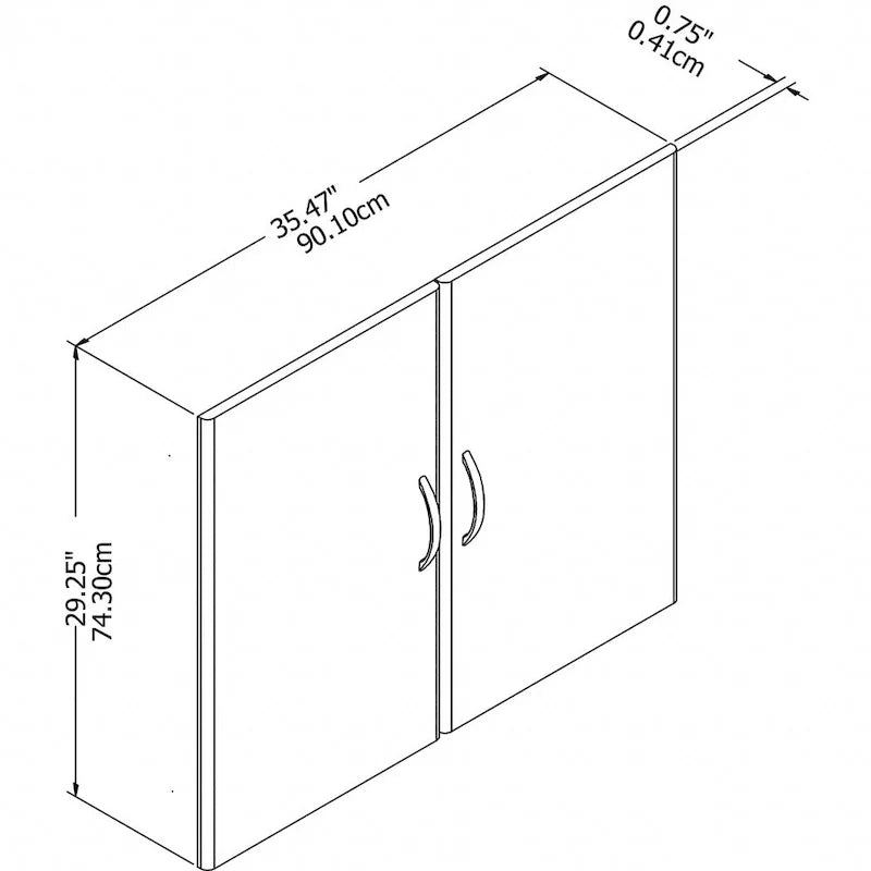 Kit porte-bibliothèque Studio C pour étagère par Bush Furniture