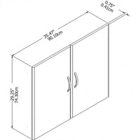 Kit porte-bibliothèque Studio C pour étagère par Bush Furniture