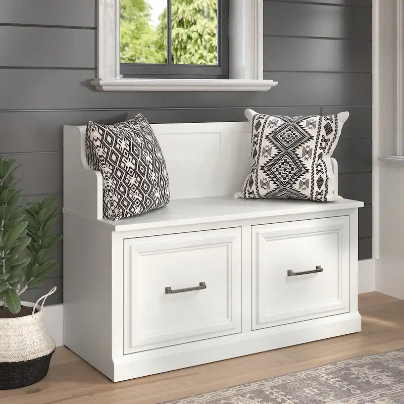 Banc d'entrée Woodland 40W avec portes par Bush Furniture