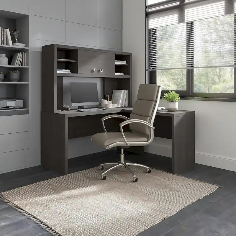 Bureau en L Echo avec hutch par Bush Business Furniture