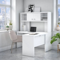 Bureau en L Echo avec hutch par Bush Business Furniture