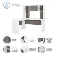 Bureau en L Echo avec hutch par Bush Business Furniture