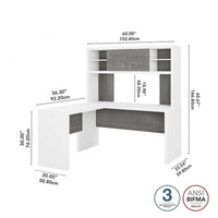 Bureau en L Echo avec hutch par Bush Business Furniture