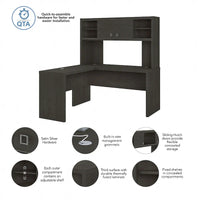 Bureau en L Echo avec hutch par Bush Business Furniture