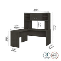 Bureau en L Echo avec hutch par Bush Business Furniture