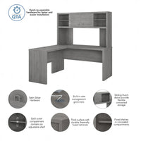 Bureau en L Echo avec hutch par Bush Business Furniture