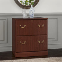 Meuble classeur latéral Bush Furniture Saratoga, en Merisier récolte
